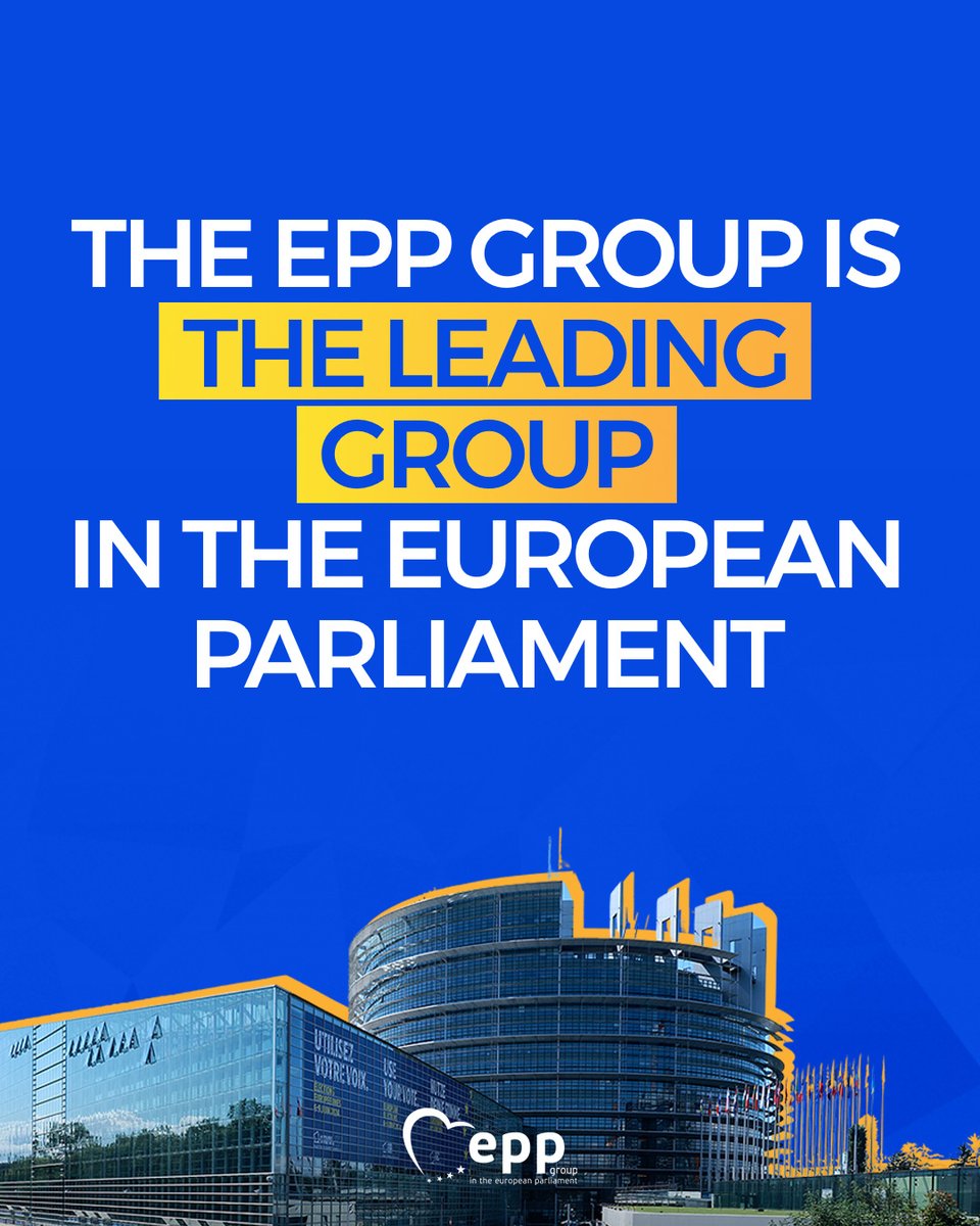 EPP Group (@eppgroup) on Twitter photo The EPP Group is the leading Group in the <a href="/Europarl_EN/">European Parliament</a>!
Together, we are building a Europe that cares for its people.
#EUelections2024 The EPP Group is the leading Group in the <a href="/Europarl_EN/">European Parliament</a>!
Together, we are building a Europe that cares for its people.
#EUelections2024