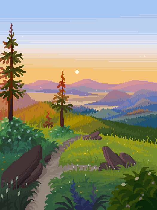 16pxl's tweet photo. finding peace in the mountains 🌿🌲✨ https://t.co/Zt2kZWbg9T