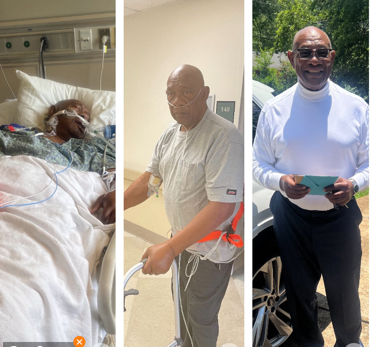 PastorCathey's tweet photo. First Pic: September 2023
Second Pic: late October 2023
Third Pic: Today June 9, 2024. 73rd Birthday!!
God Be Praised!!🙌🏾🙌🏾 Happy Birthday Dad!!
#waymaker #miracleworker #Godisfaithful #healer https://t.co/Soa4oVePkM