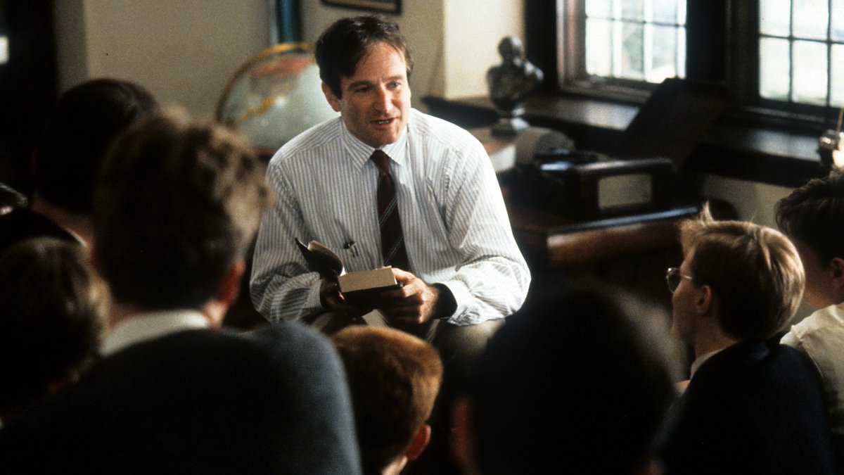 letterboxd's tweet photo. Dead Poets Society was released 35 years ago today 📚 https://t.co/Cu15McrRtq