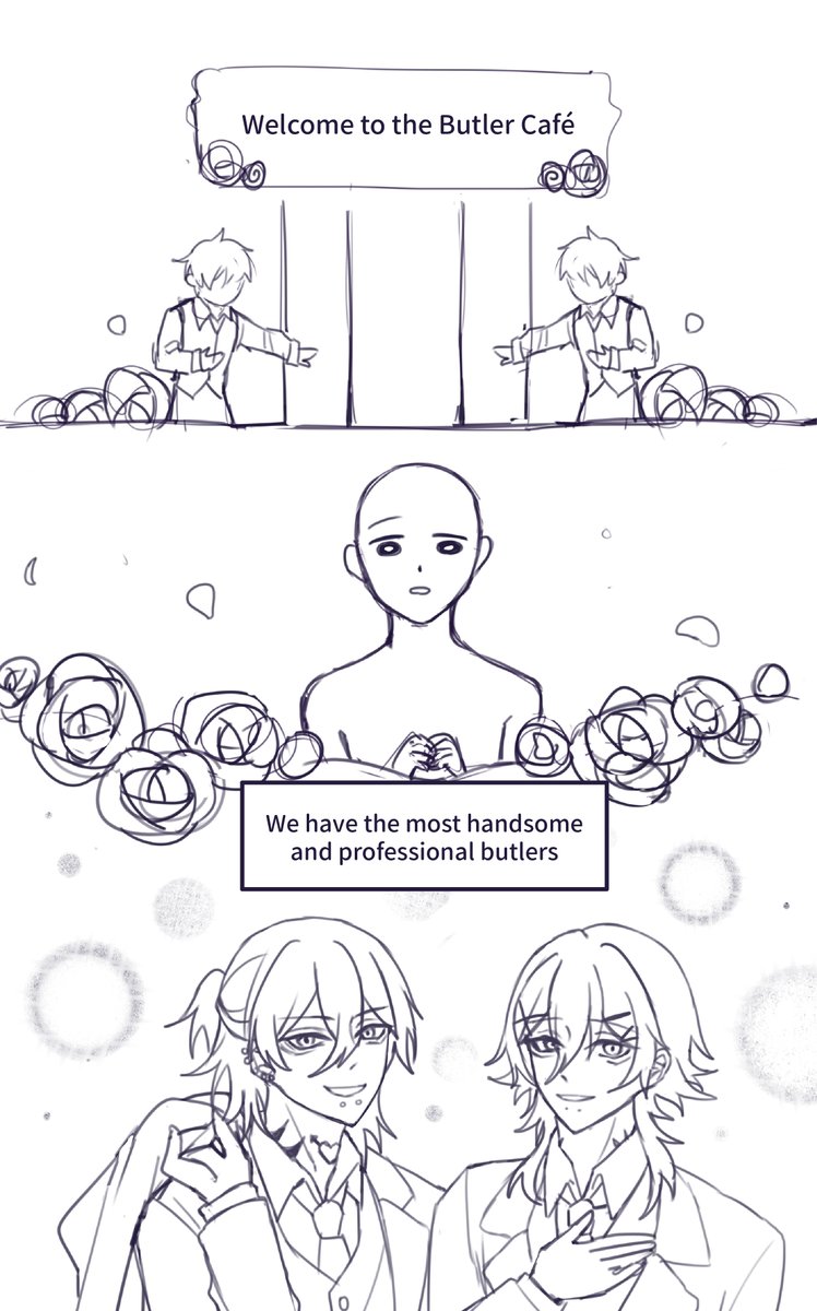 sanfangzhu58831's tweet photo. ✤ Butler Café ✤
📢Note📢
This comic has added its own ideas and settings
I've been obsessed with the "ASMRZ 잘자요 아가씨" MV lately, so I drew this comic _(:3 」∠ )_
#14dayswithyou #14dwy https://t.co/nKqdUgJqMZ