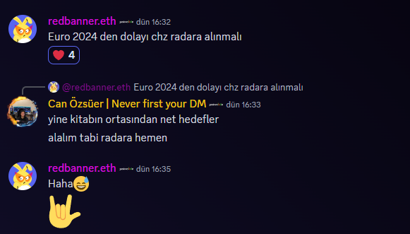 canozsuer's tweet photo. Kitabın ortasından konuşmayı seven @redbanner_eth 'dan yine net hedefler.

Madem ki dünya kupası var, bizde o süreye kadar #GRID spor. 🫡

@JustVolumeApp bir üründen fazlası. 💎 https://t.co/PgtVmDxsnY