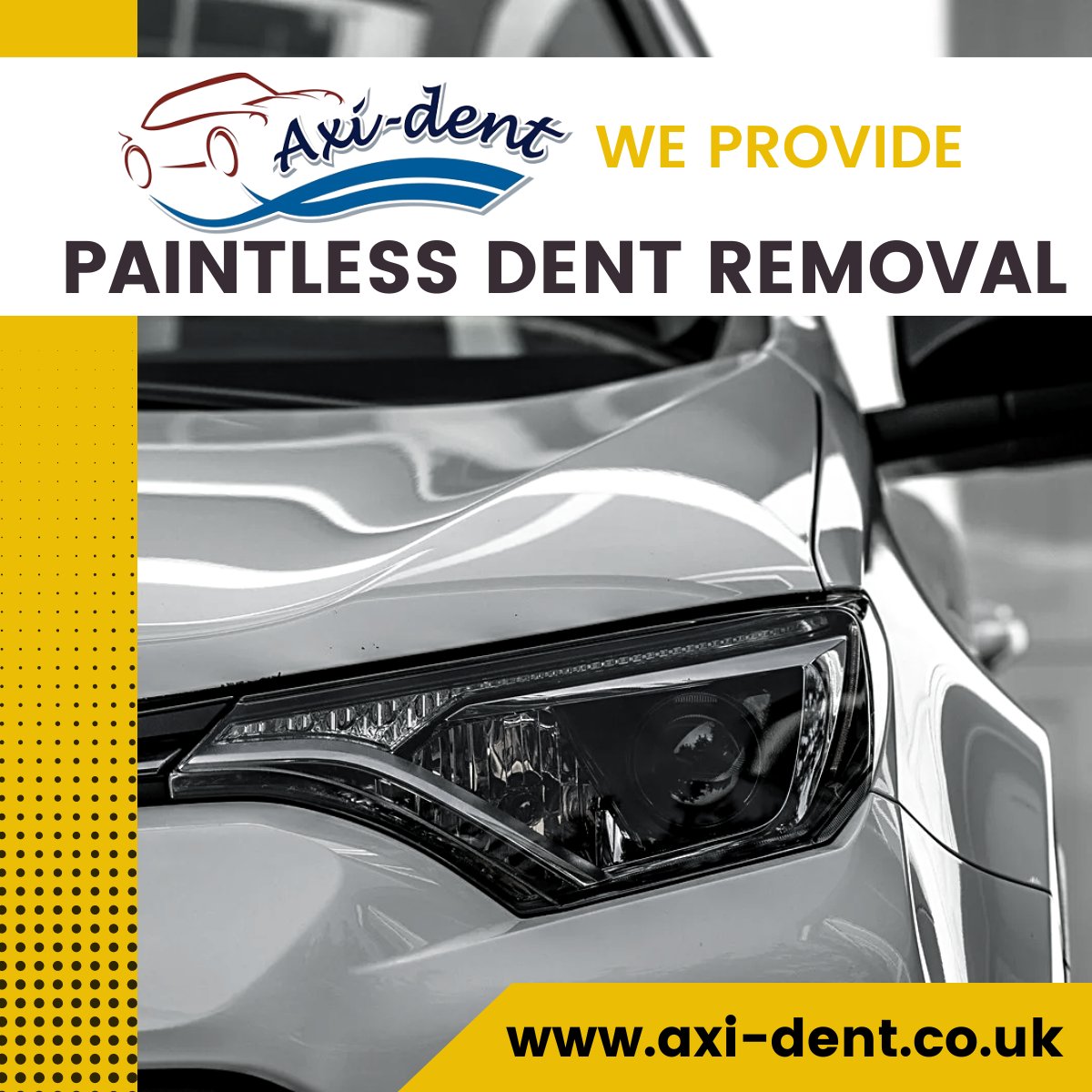 axidentltd's tweet photo. Trading in your Vehicle? Dents can hurt resale value!
Don't sweat it!  Get those pesky door dings GONE with Paintless Dent Removal!
Fast, affordable &amp; keeps your car looking showroom ready. https://t.co/l7jSMsR60e
#paintlessdentremoval #dent #hertfordshire #keepitoriginal  #pdr https://t.co/oWMaXRQRI1