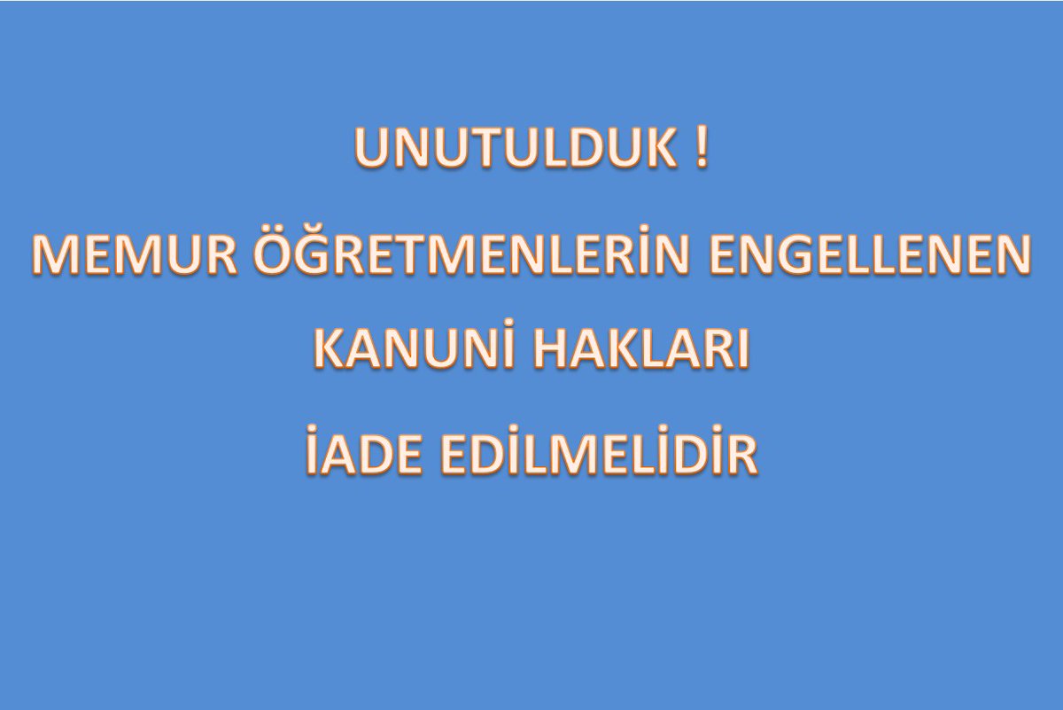 <a href="/sdaolgun/">Seda Olgun</a> <a href="/Yusuf__Tekin/">Yusuf Tekin</a> <a href="/_aliyalcin_/">Ali YALÇIN</a> <a href="/memetsimsek/">Mehmet Simsek</a> <a href="/EgitimBirSen/">Eğitim-Bir-Sen</a> <a href="/RamazanCakirci/">Ramazan Çakırcı</a> #SnTekinMemurÖğretmeneGeçiş
