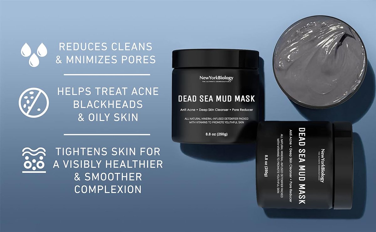 MdSorifuldms12's tweet photo. New York Biology Dead Sea Mud Mask for Face and Body - Spa Quality Pore Reducer for Acne, Blackheads
Limited time deal
$14.36 with 43 percent savings
Buy Now: https://t.co/s7seMBv2pR
#NewYorkBiology #DeadSeaMudMask #FaceAndBodyMask #SpaQuality #PoreReducer #AcneTreatment https://t.co/46OBTlbuf2