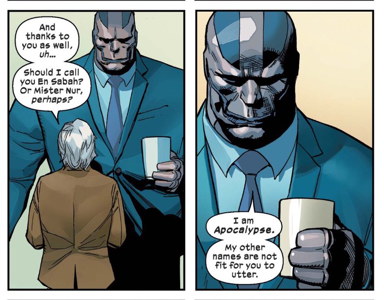 PeedReraner's tweet photo. Making my way through Hickman’s X-Men run and these two panels honestly have me laughing my ass off. #XMen97 https://t.co/gikVyqjwEW