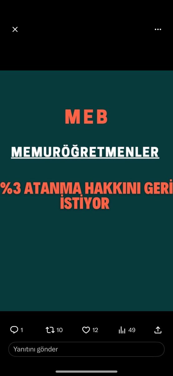 <a href="/sdaolgun/">Seda Olgun</a> <a href="/Yusuf__Tekin/">Yusuf Tekin</a> <a href="/_aliyalcin_/">Ali YALÇIN</a> <a href="/memetsimsek/">Mehmet Simsek</a> <a href="/EgitimBirSen/">Eğitim-Bir-Sen</a> <a href="/RamazanCakirci/">Ramazan Çakırcı</a> #SnTekinMemurÖğretmeneGeçiş