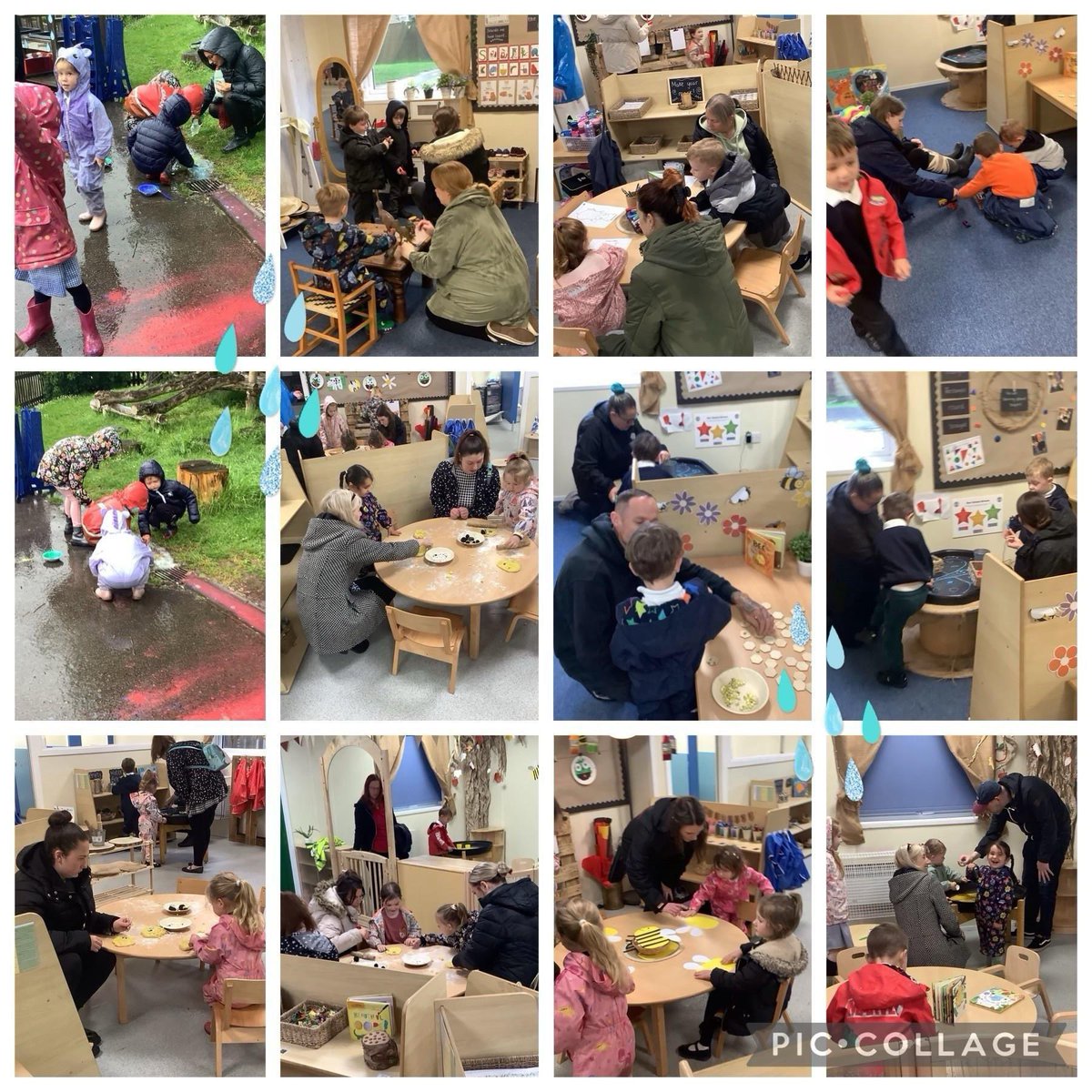 MissDodsworthFS's tweet photo. We didn't let the typical British weather spoil our Outdoor themed stay and play. It was lovely to see so many grown ups attend across our Nursery and Reception classes. Thankyou for coming, we hope you had a lovely morning. ☔️ #Middlethorpeprimary #MiddlethorpeN @OutdoorClassDay https://t.co/8B3I0ExkUK