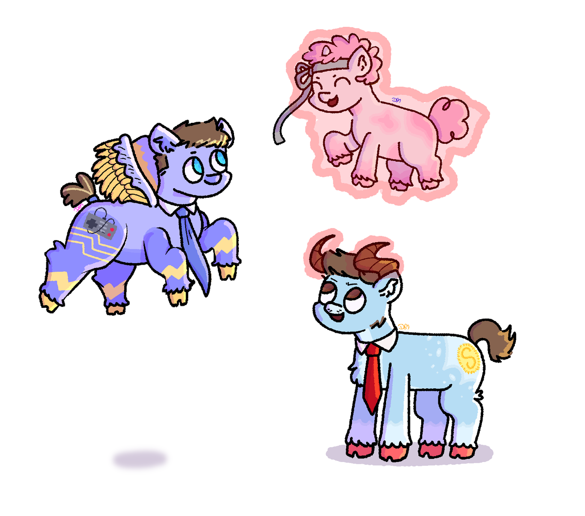sblominic's tweet photo. schlatt and co but ponies because i have a hole in my brain #jschlattfanart #connoreatspantsfanart #iamtyfanart https://t.co/WMAvEvsFBX