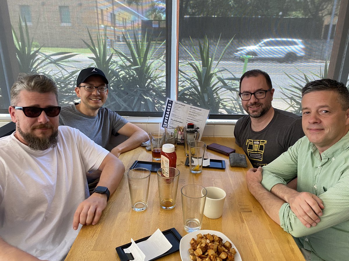 DFW24 postgame lunch with <a href="/chrisAcreative/">Chris Ayers</a>, Jarek, and Joe