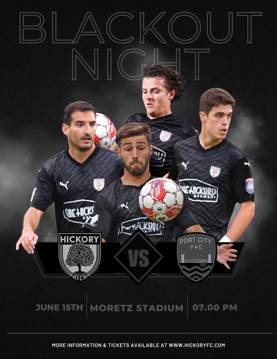 Hickory FC (@hickoryfc) on Twitter photo ๐๐๐ฑ๐ญ ๐๐ฉโฆ ๐๐๐๐๐๐ข๐จ๐ง edition ๐
Back at ๐๐๐๐ next ๐๐๐ฉ๐ช๐ง๐๐๐ฎ as we continue in <a href="/NPSLSoccer/">National Premier Soccer League (NPSL)</a> action! We want all 3000+ of you rocking your fav ๐๐๐๐ ๐ค๐ง๐ฎ ๐ฝ๐ก๐๐๐ ! Letโs pack Moretz!
๐ Port City
๐ฐ๏ธ 7pm
๐ Moretz ๐๐๐ฑ๐ญ ๐๐ฉโฆ ๐๐๐๐๐๐ข๐จ๐ง edition ๐
Back at ๐๐๐๐ next ๐๐๐ฉ๐ช๐ง๐๐๐ฎ as we continue in <a href="/NPSLSoccer/">National Premier Soccer League (NPSL)</a> action! We want all 3000+ of you rocking your fav ๐๐๐๐ ๐ค๐ง๐ฎ ๐ฝ๐ก๐๐๐ ! Letโs pack Moretz!
๐ Port City
๐ฐ๏ธ 7pm
๐ Moretz