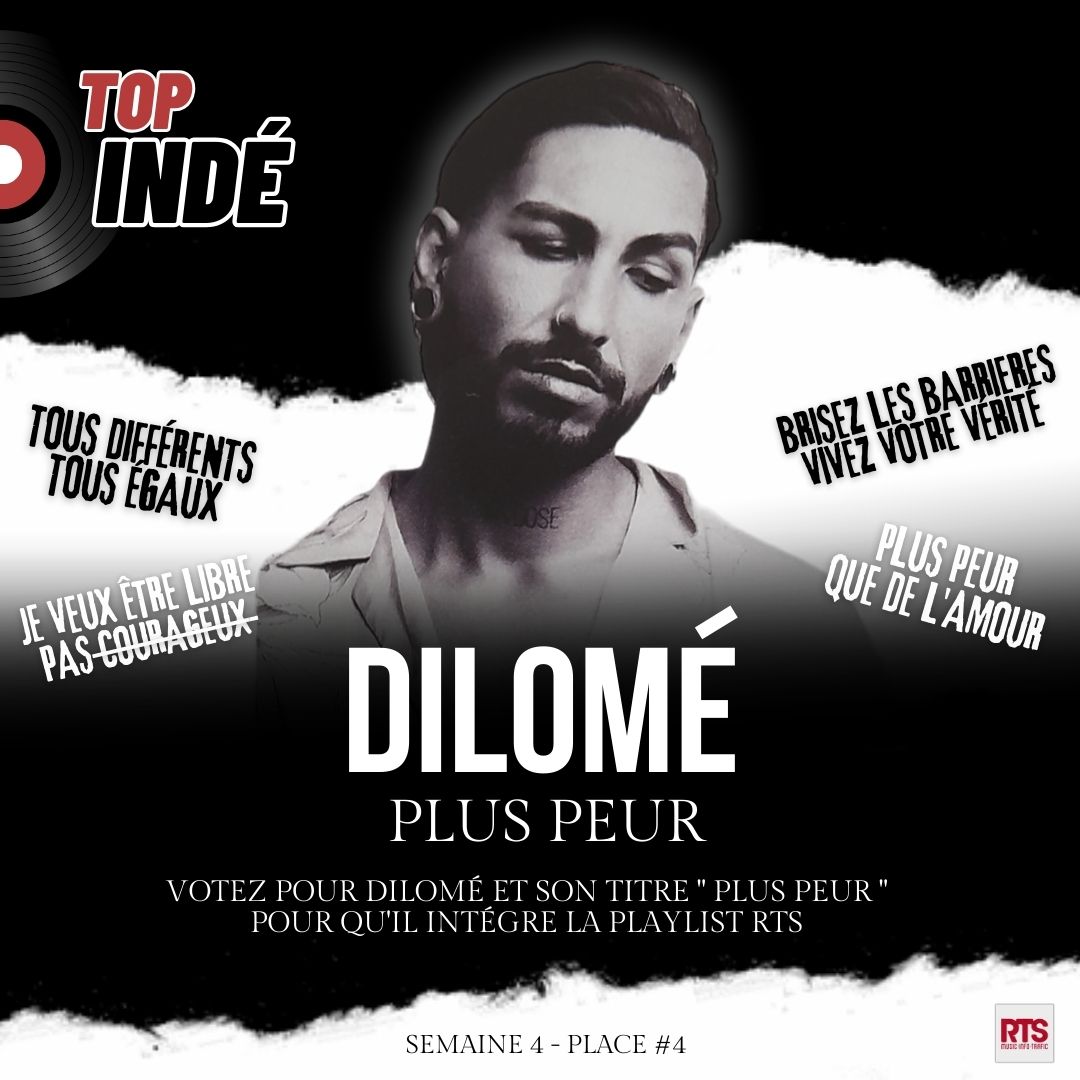 FCOffDilome's tweet photo. Votez pour Dilomé (@Dilome_officiel) et son titre " Plus Peur " pour lui offrir l'opportunité d'intégrer la playlist RTS 💥

https://t.co/dp5LKzk3Mb https://t.co/ghTb2qltZN