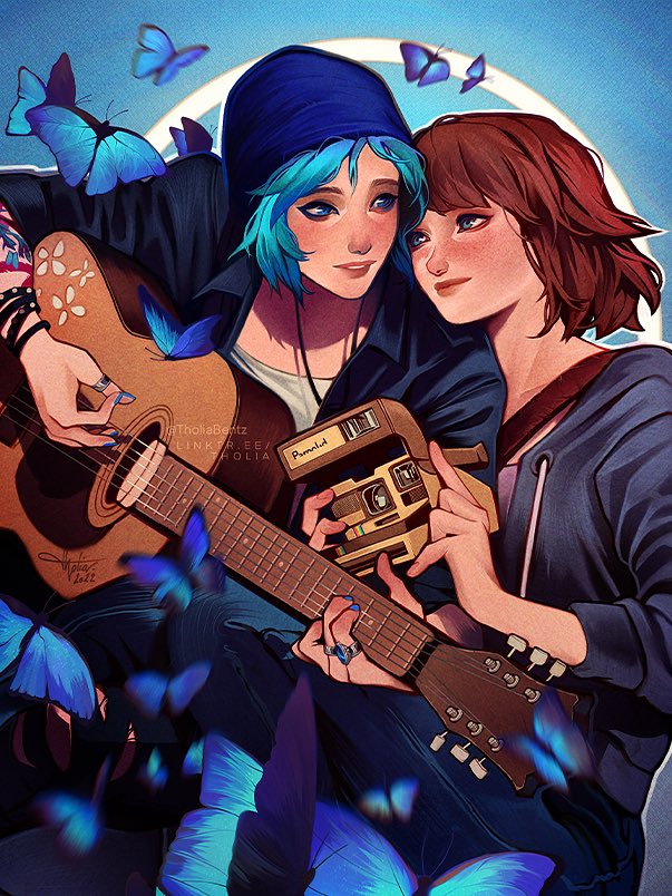 TholiaBentz's tweet photo. 🥹💙 I can't believe we get a new Life is Strange game with Max – who doesn't wear bangs anymore 😮 – Hope we'll see Chloe again too 🤞 https://t.co/moMsDmIJnH