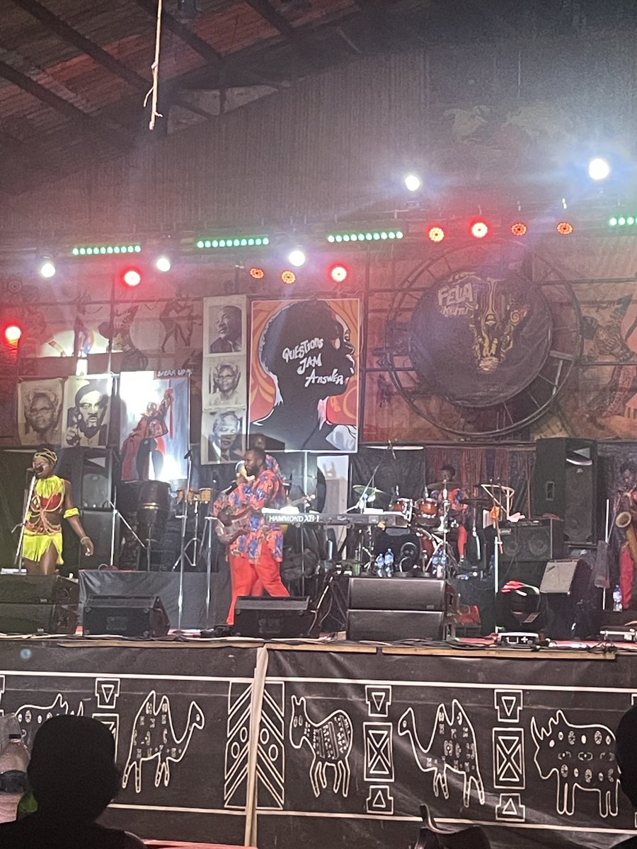 Femi Kuti live at the new Afrika Shrine, Lagos. That’s a big one off the bucket list