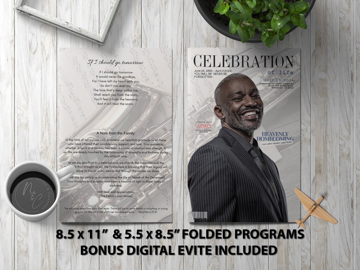 C_Lindorfer's tweet photo. Saxophone Funeral Program Template Memorial Announcement, Obituary Flyer, Celebration of Life Magazine, 5.5x8.5 & 8.5x11 Tabloid Folded by Noted and Charmed https://t.co/77mqtkhJTQ
#saxophone #musician #music #celebrationoflife #funeraltemplate #Memorialkeepsake #tabloid #bifold #funeralservice #programtemplate #orderofservice #instantdownload #obituarypamphlet #Canva #EasyEdit #FuneralMagazine #ceremony #viewing #DigitalProgram #TributeProgram #MemorialTemplate #ElegantKeepsake #Classic #Remembrance #EulogyDesign #Custom #ServiceBooklet #Stylish #ObituaryGuide #HonoringaLovedOne #ReadytoPrint #Instantdownload #funeralannouncement #funeral #funeralprograms #FuneralMagizine #MemorialPrograms #celebrationoflife #keepsakebrochure #inlovingmemory #notedandcharmed @NotedandCharmed