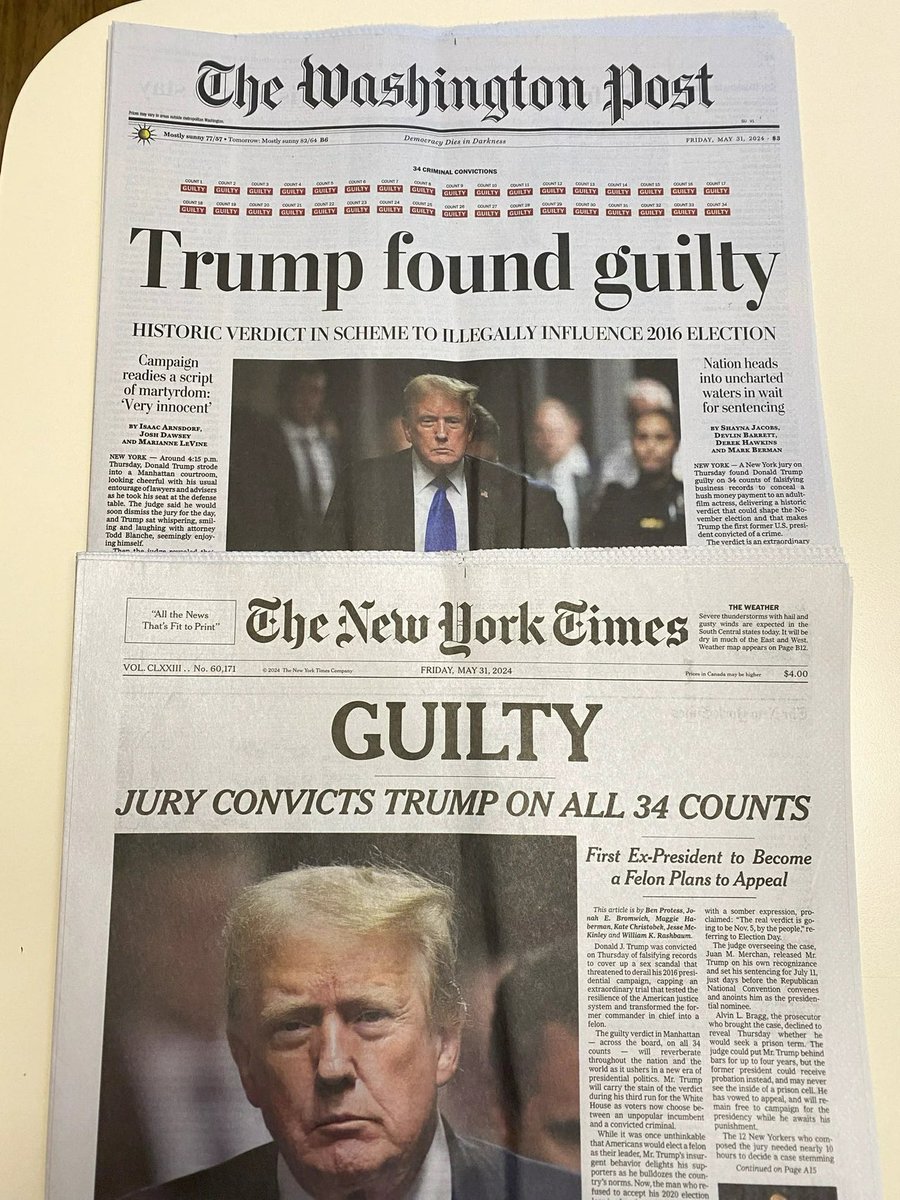 whothewriter's tweet photo. My spiel on Trump going  0-34

I could be wrong but…

Having a former president as a current convicted felon is a huge mindf*ck. Let me know if I’m wrong…but a president’s job is to protect and serve on behalf of the citizens of this country, I’m sure hush money scandals aren’t on the job description. Donald had 74 million people vote for him and at the end of 4 years he produced a rap sheet of felony charges stemming from a scandal that involves adult film actresses. Woah. Unfortunately, there is a possibility of him getting re-elected. Convicted felons can’t even vote, but a convicted felon can remain on the ballot. Shaking my head, in melanated disgust.

I think it’s funny because it’s like he is playing in his own matrix. How does a president go from 2-0 on impeachments, to an 0-34 felon who is running for president again in 2024?? Why is there no strike system for people of power that run the nation? Donald is on strike number 3 and is still campaigning. I hope everyone is educated on the candidates in this upcoming election. I definitely need to do more research before voting. I DAMN sure will not be voting for Donald. 

Then again, this is what I should have expected from a 77 year old billionaire who is a puppet master controlling his own game. White privileged on display clear as day. Economic achievements aside, I know Obama would’ve been castrated if he did what Donald did. I hope we aren’t living in a time where old wealthy men are just checking “be president” off their elementary school bucket list. 

Only God knows what’s in store for us if Donald gets elected for another 4. That would be a prime example of political juxtaposition: a convicted felon as a president. I’m already regretting living in that reality. It can’t all be bad, right? I hate to add comedic satire, but at face value, what I took from Donald’s conviction is that you can go 0-34 in life, but don’t let that stop you from pursuing your dreams lol, but I could be wrong…

- Sterl