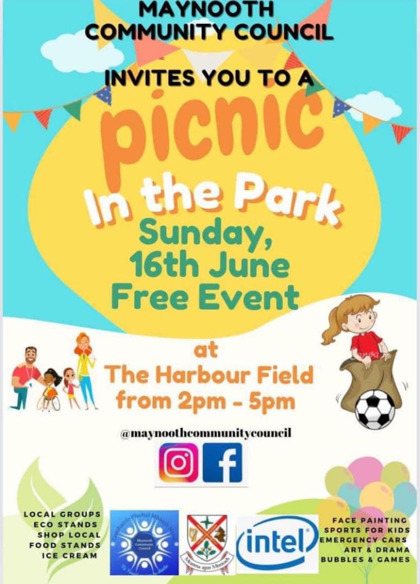 maynoothaft's tweet photo. MAFT committee is assisting MCC to make this year’s Picnic in the Park accessible for autistic people. If you find queuing at events/vendor stands difficult, please email autismfriendlytownmaynooth@gmail.com to arrange a MAFT Event Card for the autistic person and one caregiver. https://t.co/PyH2lKEyGv
