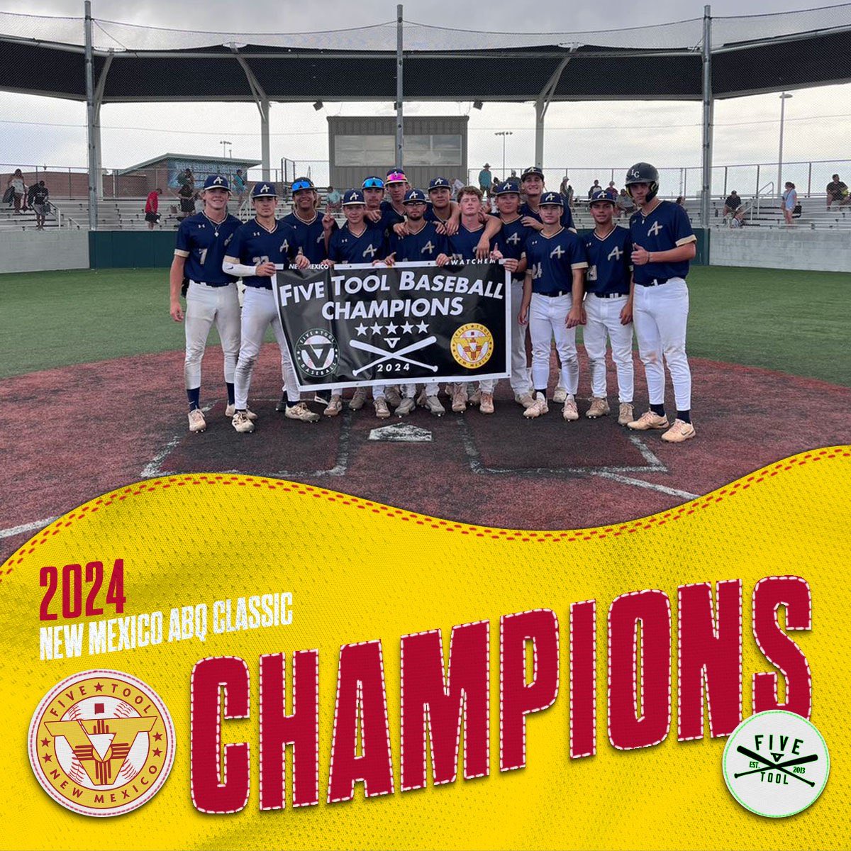 🏆CHAMPIONS🏆

Congrats to <a href="/AbqBaseballAcad/">Albuquerque Baseball Academy</a> 2025 Navy on winning the 18U <a href="/FiveTool/">Five Tool Baseball</a> New Mexico ABQ Classic!

#WatchEm