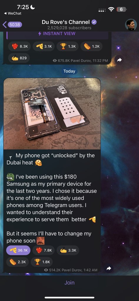 oysterecosystem's tweet photo. Hey @durov, looks like you need a UBS from @oysterecosystem !!! We will send you one!!☝️ and free refund it!! https://t.co/TbHFMzK1Xt