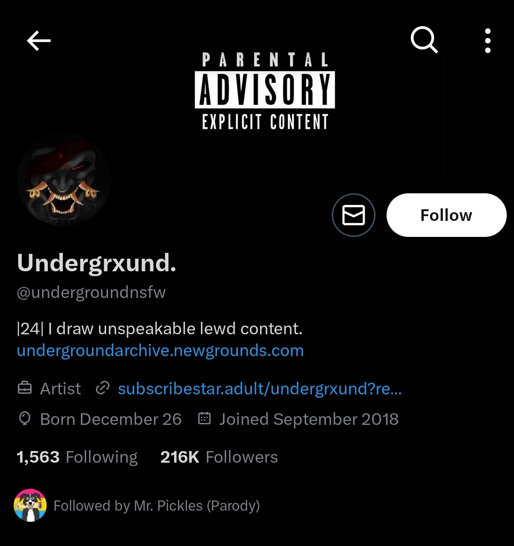 MateoPred97848's tweet photo. @Sm0l_Gog3t4 why do you follow someone who draws nsfw of kids
Weird ass mf https://t.co/fREXMVB8Rk
