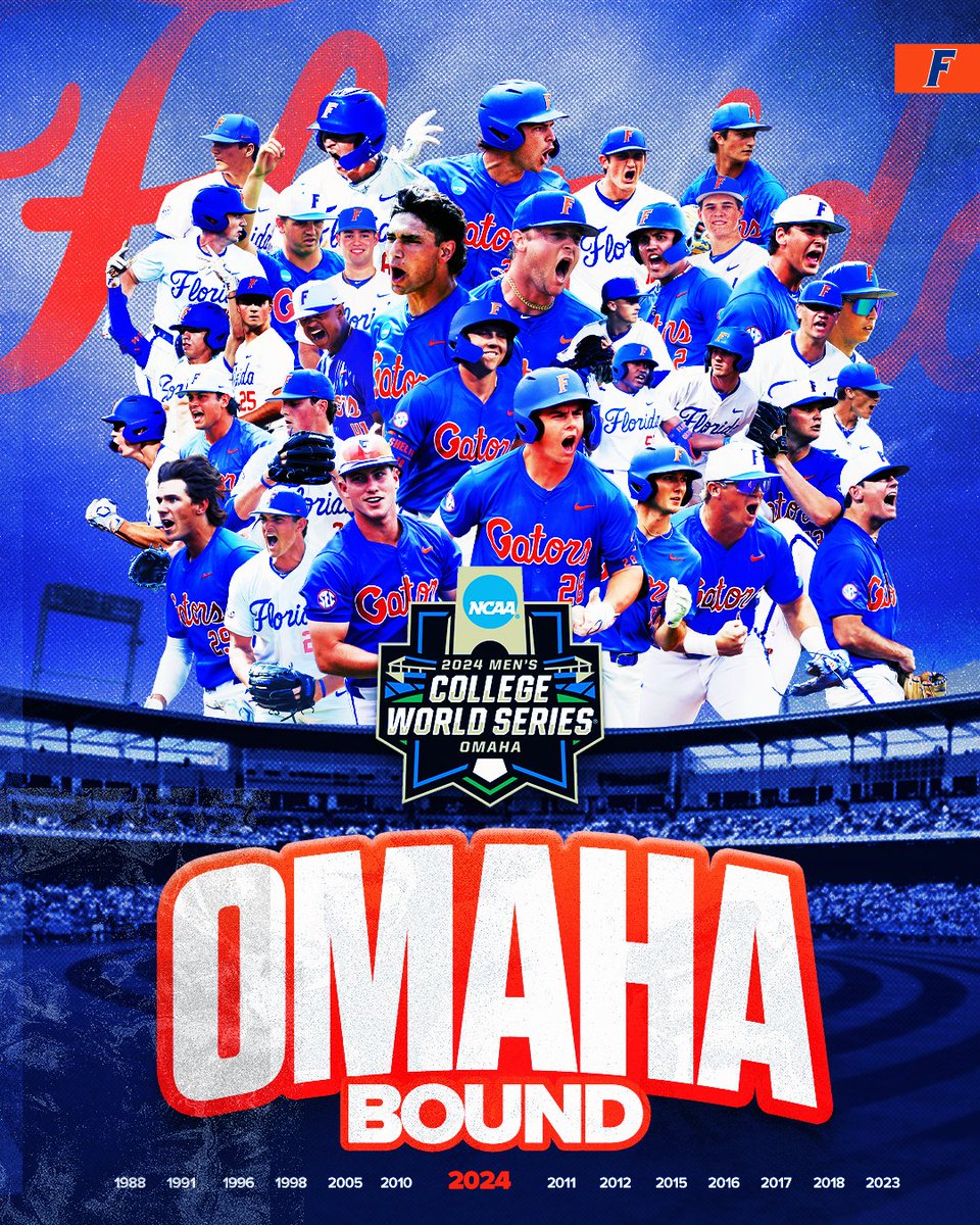 For the 14th time in program history, the Gators are headed to Omaha!!! 🏆

#GoGators