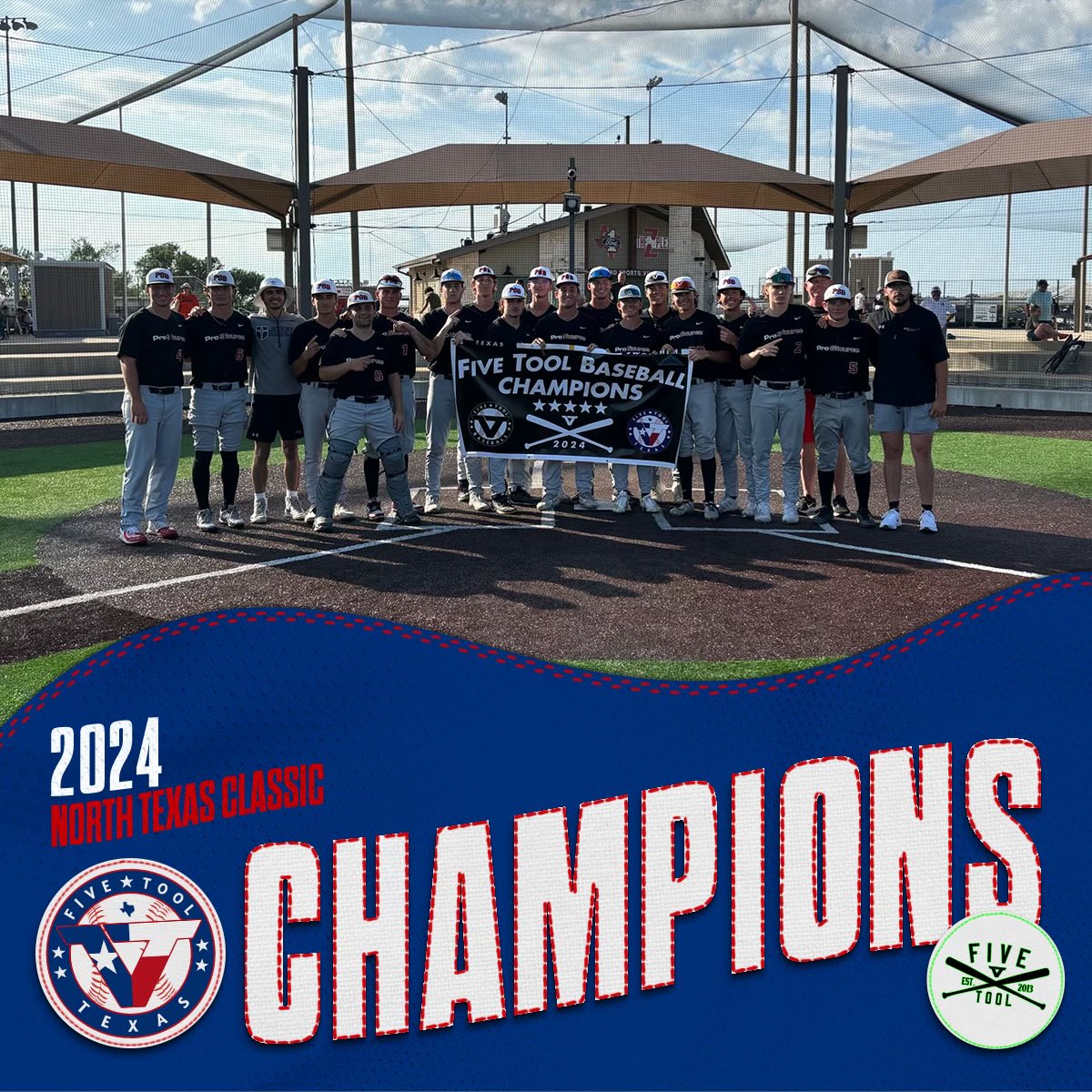 ✭Five Tool Texas✭ (@fivetooltexas) on Twitter photo 🏆CHAMPIONS🏆
Congrats to <a href="/prosourceteam/">Pro Source Athletics</a> 17U Agamennone on winning the 17U National <a href="/FiveTool/">Five Tool Baseball</a> North Texas Classic!
#WatchEm 🏆CHAMPIONS🏆
Congrats to <a href="/prosourceteam/">Pro Source Athletics</a> 17U Agamennone on winning the 17U National <a href="/FiveTool/">Five Tool Baseball</a> North Texas Classic!
#WatchEm