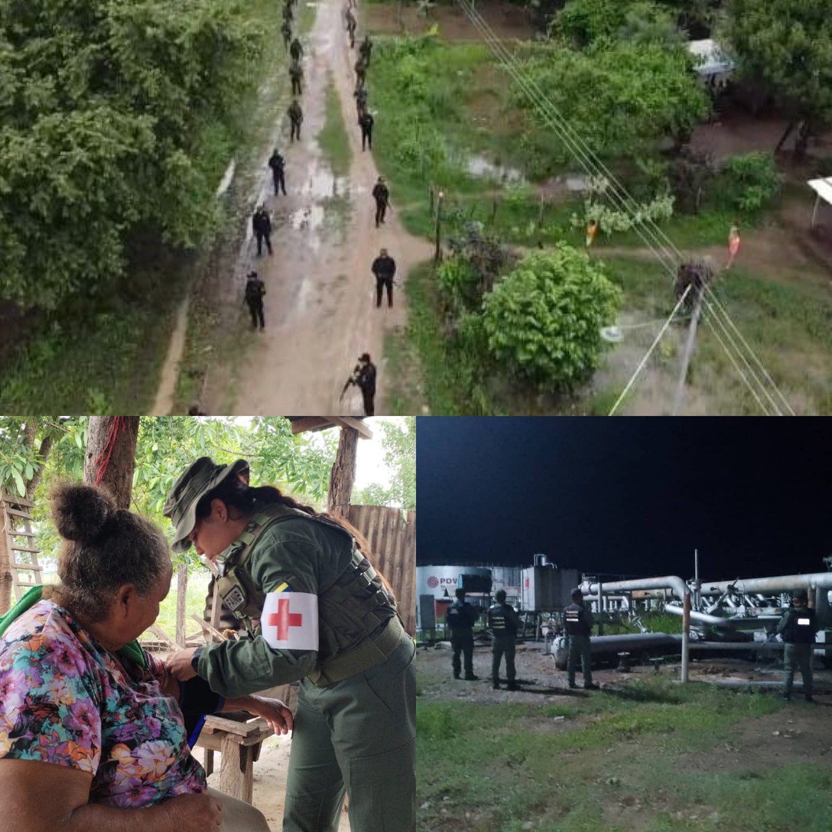 #FANB en operaciones Escudo Bolivariano a campo traviesa, a través de todo el territorio nacional, garantizando la paz y el sosiego de la población venezolana. 
#IntegrarEsVencer !