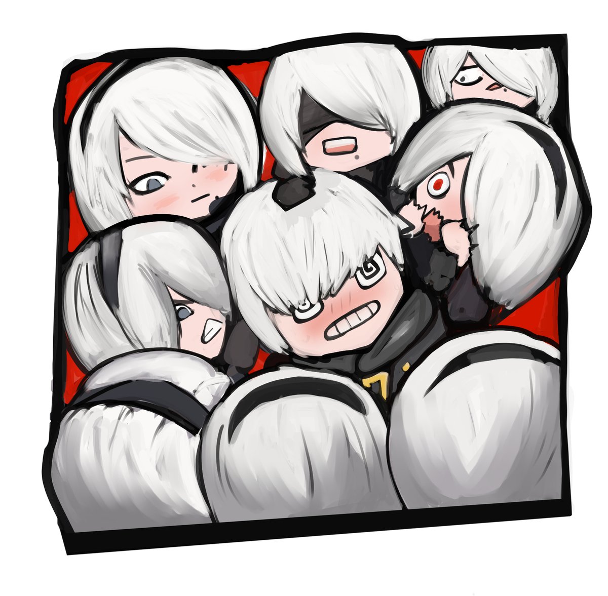 Ziisoa's tweet photo. Lost the thread where this was supposed to go #NieR https://t.co/LlFb6ccPCZ