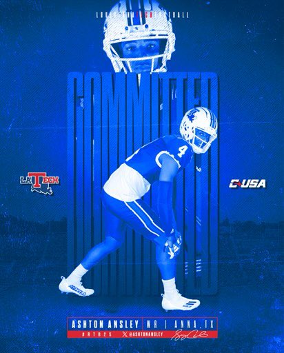 Ashton Ansley (@ashtonansley) on Twitter photo Ruston is HOME. Let’s get it‼️💯💯
COMMITTED✅✅✅ <a href="/LATechFB/">LA Tech Football 🏈</a> <a href="/coachscottparr8/">Scott Parr</a> <a href="/SCumbie_LaTech/">Sonny Cumbie</a> <a href="/8_parr/">Seth Parr</a> <a href="/AnnaCoyotesFB/">Anna Coyotes Football</a> Ruston is HOME. Let’s get it‼️💯💯
COMMITTED✅✅✅ <a href="/LATechFB/">LA Tech Football 🏈</a> <a href="/coachscottparr8/">Scott Parr</a> <a href="/SCumbie_LaTech/">Sonny Cumbie</a> <a href="/8_parr/">Seth Parr</a> <a href="/AnnaCoyotesFB/">Anna Coyotes Football</a>