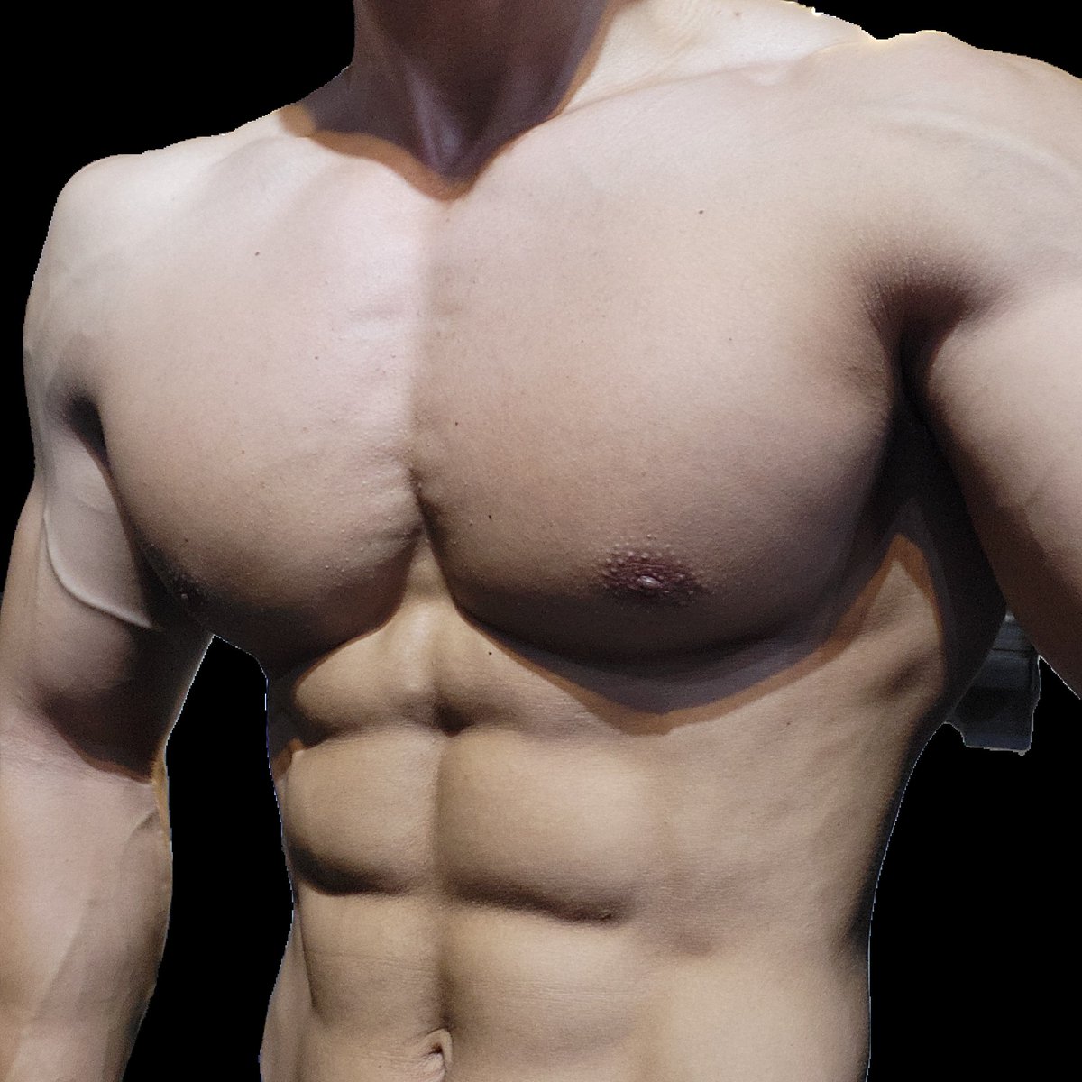 胸パンプ
減量も最終段階🔥