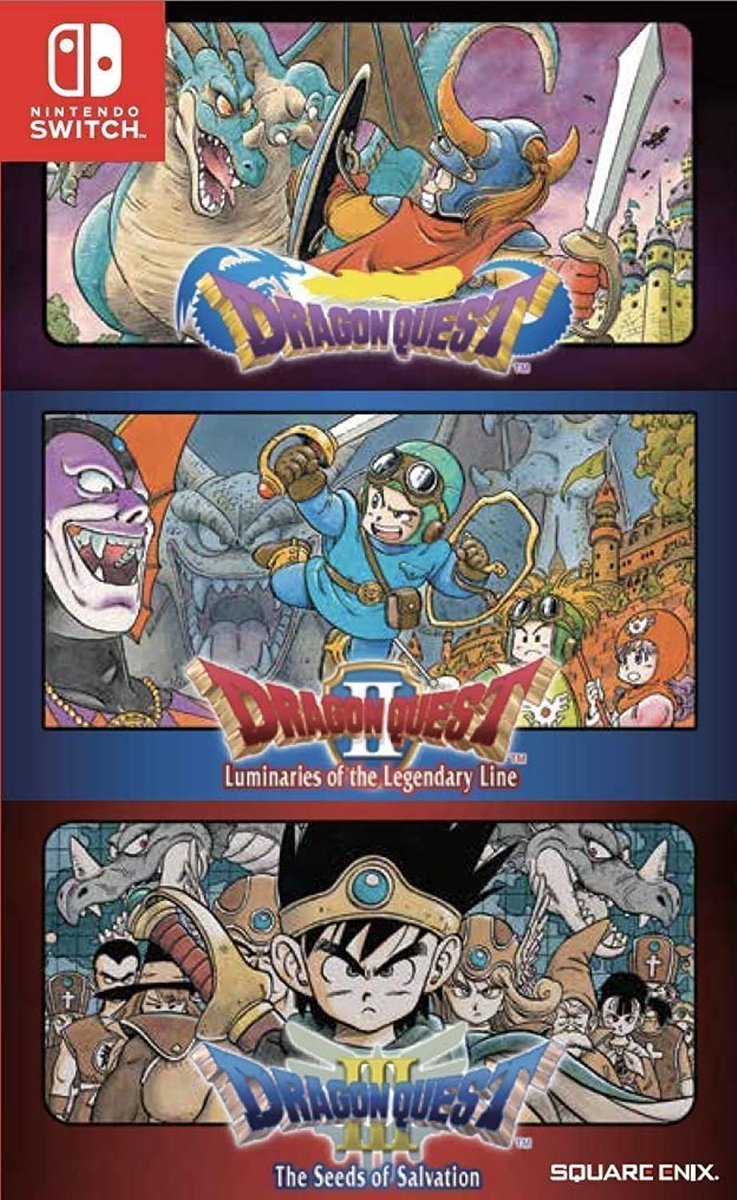 _BuySwitch's tweet photo. ロトの日は【コレクターズアイテム】を紹介

『Dragon Quest I, II &amp; III (1, 2 &amp; 3) Collection (輸入版:アジア)』ニンテンドースイッチ用ゲームソフト
⇒https://t.co/XN82ghrl1i

英語表記パッケージはファンには涙もの！！英語の勉強にも〇（笑） https://t.co/D79lLABnDq