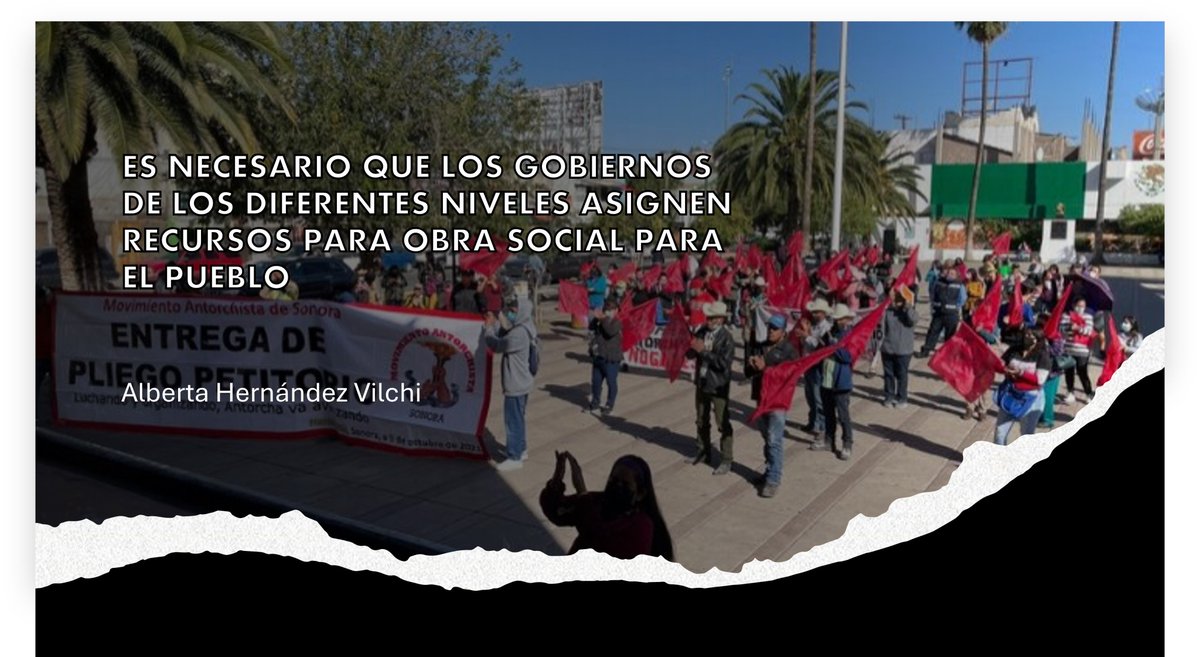 SonoraAntorcha's tweet photo. los invitamos a leer el artículo de Alberta Hernández Vilchi, dirigente de Antorcha en Guaymas.

https://t.co/DuyxcMTxXC https://t.co/vmcext8e9v