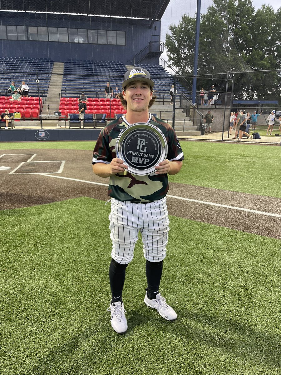 USAStadium's tweet photo. 2024 17U WWBA MidSouth Regionals

🏆 Champion: EBC 17U Foster
🥈 Finalist: Sticks Baseball 17U National Muldoon
🏅MVP: Jacob Yowell
🏅MVPitcher: Ford Raffo https://t.co/JwaxmuSDjG
