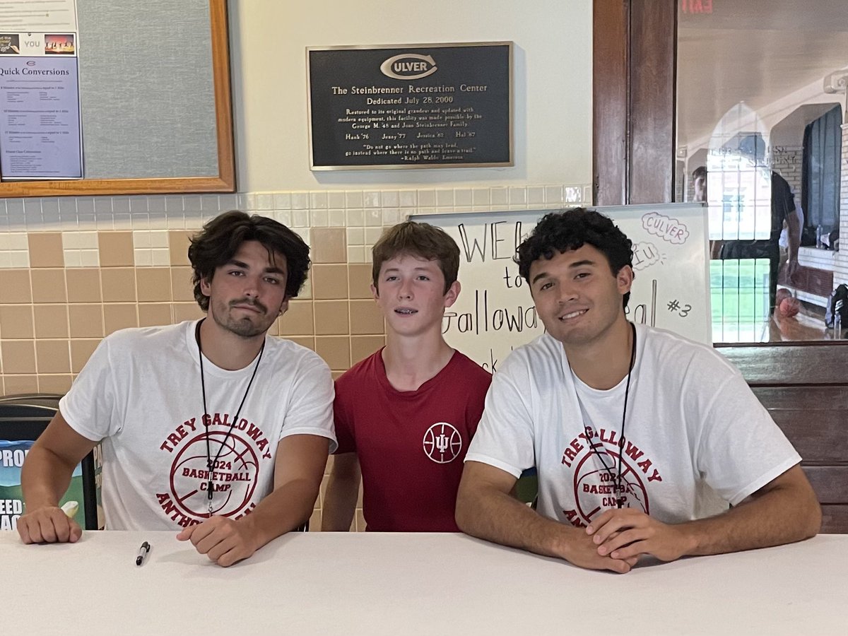 JamesCallane's tweet image. Fun afternoon at Culver Military Academy watching Jude hoop it up at the Trey Galloway/Anthony Leal Skills Camp. Josie and I even got a few pictures with the Hoosier boys. I’m ready for basketball season!!!