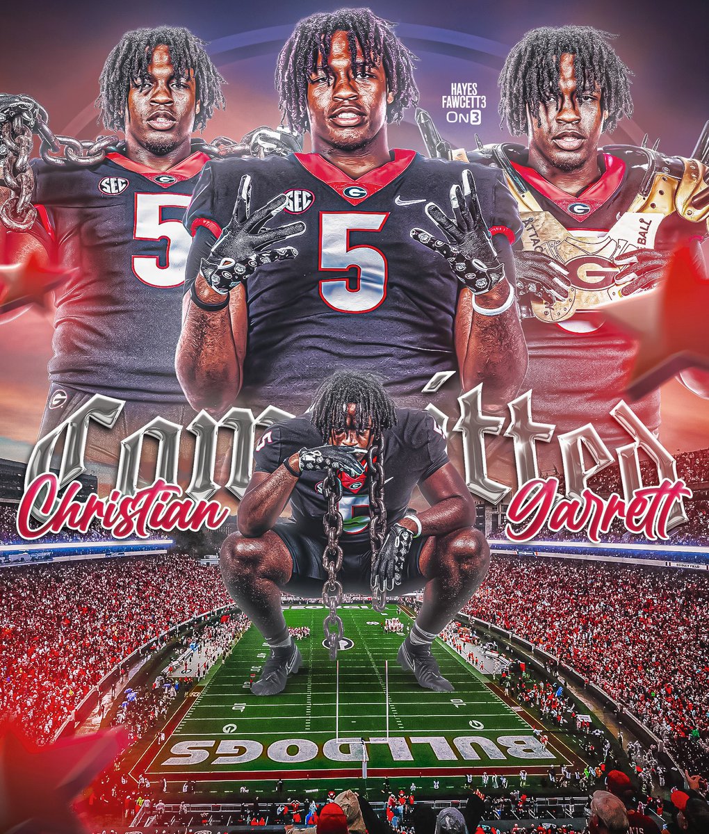 Hayes Fawcett (@hayesfawcett3) on Twitter photo BREAKING: Four-Star DL Christian Garrett has Committed to Georgia, he tells me for <a href="/on3recruits/">Follow @Rivals</a>
The 6’4 280 DL from Bogart, GA chose the Bulldogs over Clemson, Georgia Tech, Tennessee, & USC
“Time to put on for the home town, Go Dawgs!”
on3.com/db/christian-g… BREAKING: Four-Star DL Christian Garrett has Committed to Georgia, he tells me for <a href="/on3recruits/">Follow @Rivals</a>
The 6’4 280 DL from Bogart, GA chose the Bulldogs over Clemson, Georgia Tech, Tennessee, & USC
“Time to put on for the home town, Go Dawgs!”
on3.com/db/christian-g…
