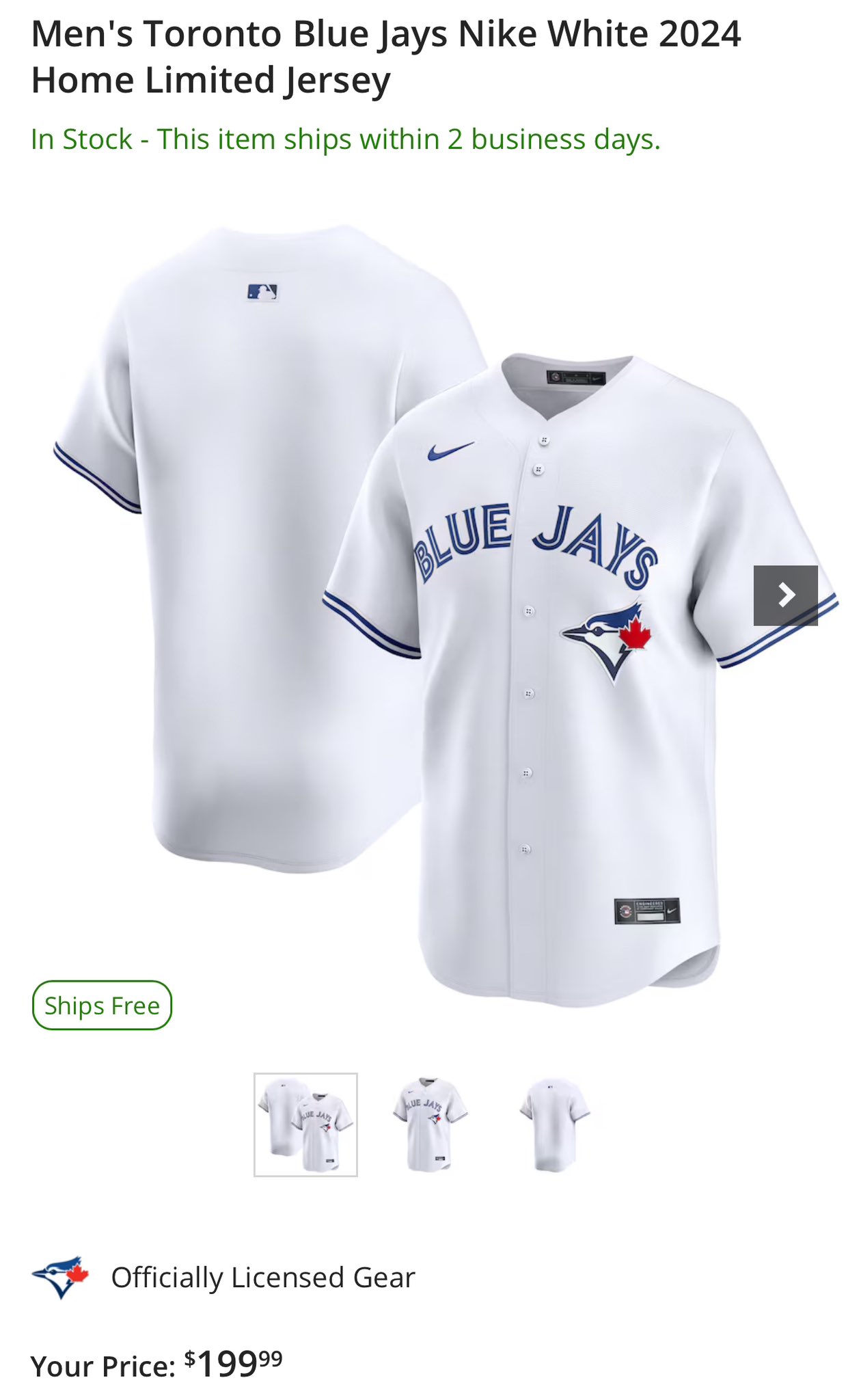 Blank blue jays jersey sales