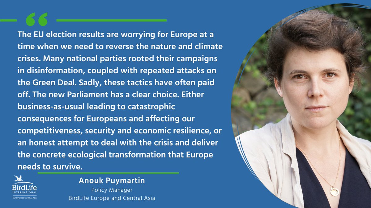 The results of the EU elections are trickling in. 

Our Policy Manager <a href="/AnoukPuymartin/">Anouk Puymartin</a> shares her first remarks: "Right now, Europe is face-to-face with its biggest threat – which is wreaking havoc across the continent. The climate and nature crises are claiming lives and