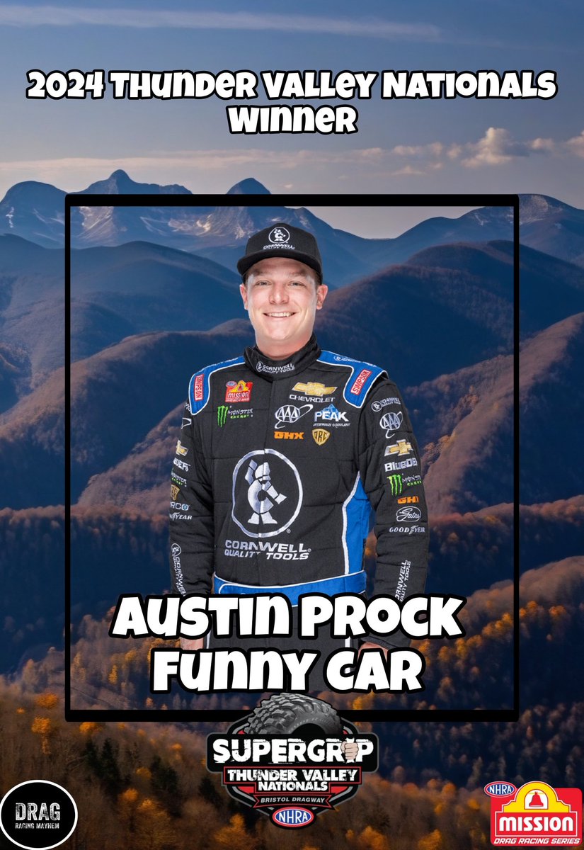 Dragracemayhem's tweet photo. Give it to Chef AP 

Austin Prock wins in Bristol 

#NHRA #ThunderValleyNats https://t.co/gFf0Kmg7Ei