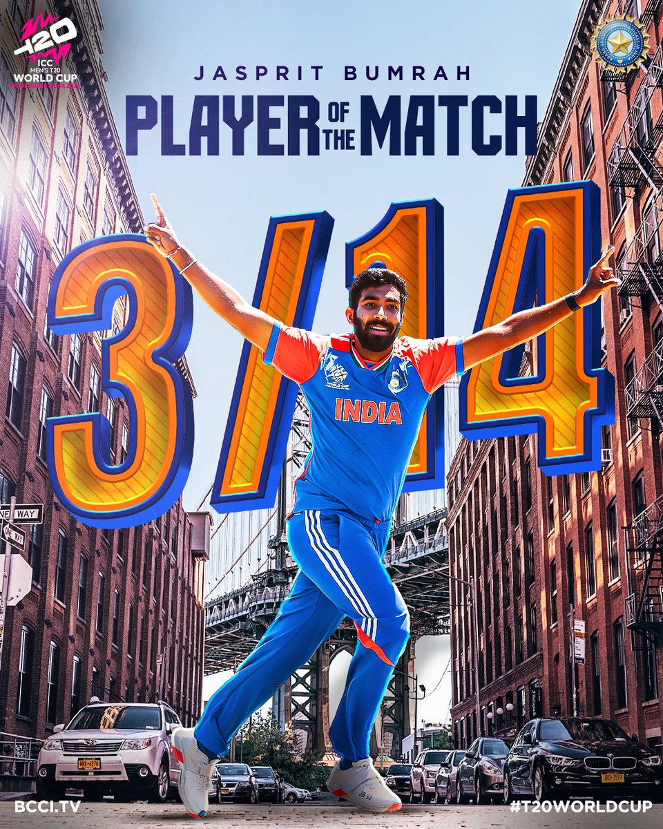 BCCI (@bcci) on Twitter photo Bumrah breathed absolute fire! ๐ฅ
He bagged his 2โฃnd Player of the Match award in a row in the #T20WorldCup as #TeamIndia bagged their 2โฃnd win in a row! ๐ ๐
Scorecard โถ๏ธ bit.ly/INDvPAK-T20WC-โฆ
#INDvPAK | <a href="/Jaspritbumrah93/">Jasprit Bumrah</a> Bumrah breathed absolute fire! ๐ฅ
He bagged his 2โฃnd Player of the Match award in a row in the #T20WorldCup as #TeamIndia bagged their 2โฃnd win in a row! ๐ ๐
Scorecard โถ๏ธ bit.ly/INDvPAK-T20WC-โฆ
#INDvPAK | <a href="/Jaspritbumrah93/">Jasprit Bumrah</a>