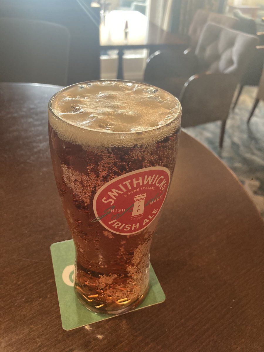 Pint of Ale from the Carrickdale Hotel on the border. This looked like red lemonade poured into a pint glass given the weak, fizzy head that fizzled away after a few moments. Very disappointing, needless to say the taste was not the best.

Rating: 3.5/10