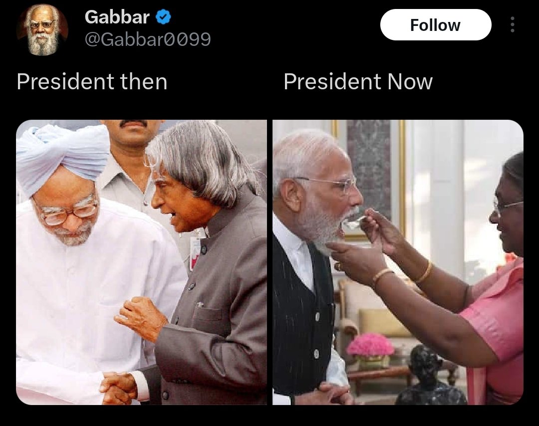 arunkrsh's tweet photo. He @Gabbar0099 &amp; all Leftiest are always on high.
APJ Abdul Kalam was elected as President by BJP 2002 and pic is not from #SwearingInCeremony but they always compared the things in thier way.
You lefties have more problem with current President who is belonging to Tribal Com. https://t.co/YpEYZVsff5
