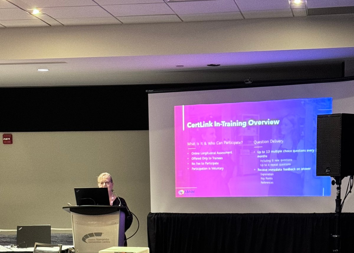 SNMMI 2024 - ABNM presenting CertLink In-Training at the ACNM NMRO Luncheon! #ABNM #SNMMI #ACNM #NMRO #CERTLINK