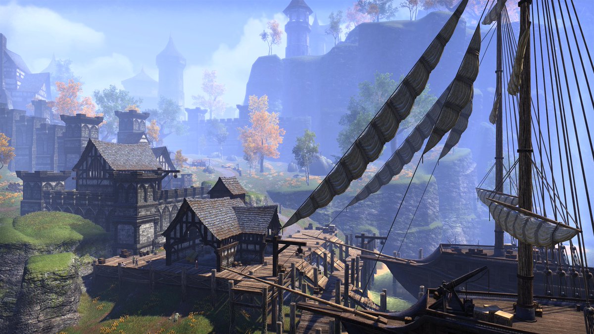 tamrielscapes's tweet image. Daggerfall, Glenumbra

The busiest port on the western coast of High Rock and namesake of the Covenant, Daggerfall is a Breton city in both style and routine. Situated on a seaside plateau, the city has anything a weary traveler could ask for.

#ESO #Glenumbra #Tamriel #Landscape