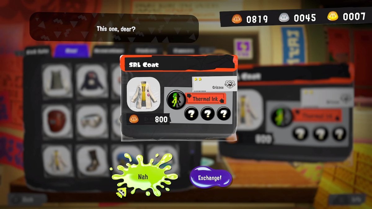 Not__SARU's tweet photo. about 4h of farming for that coat even with cheese strats and big run x3 800 bronze is yikes #Splatoon3 #NintendoSwitch https://t.co/rkJpF5fpzF