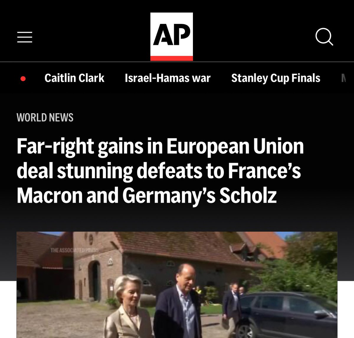robbystarbuck's tweet photo. The news is saying "the far right" won the European elections. If this is far right now then yeah you can call me far right. 

• End illegal immigration
• Throw criminals in jail
• Support free speech
• Don’t sexualize kids
• Prioritize safety
• Support peace
• Be patriotic
• Be strong
• Celebrate family and having kids
• Preserve National culture/identity
• Put your country first
• Ban sex changes for kids
• Oppose ESG + DEI
• Be Anti-communist
• Promote Sovereignty
• Cut regulations
• Build, build, build
• Always innovate 
• Celebrate greatness
• Be meritocratic 
• Support energy independence
• Deport illegal aliens
• End wokeness in schools + military
• Support the right to self defense

What they call far right was sanity 15 years ago.