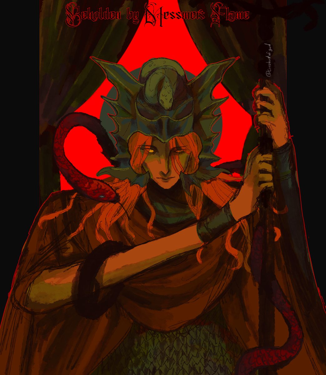 constructofgod's tweet image. Beholden by Messmer’s Flame #eldenring