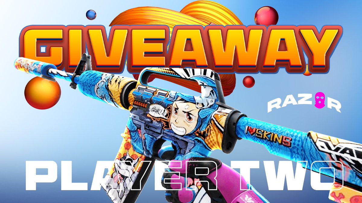 razoraffiliate's tweet photo. 🎁 Player Two M4A1-S (MW)
⚠️To join on giveaway:

✅ Follow @razoraffiliate 
✅ Turn On Notifications
✅ Like &amp; Retweet 
✅ Tag 3 friends

⏰ Will pick 1 winner in 10 days on stream. Good luck

#CSGOGiveaway #Giveaway #csgoskins #CSGO #gaming #CS2Giveaway #CSGO2 #csgogiveaways https://t.co/Sfgaz12jEh