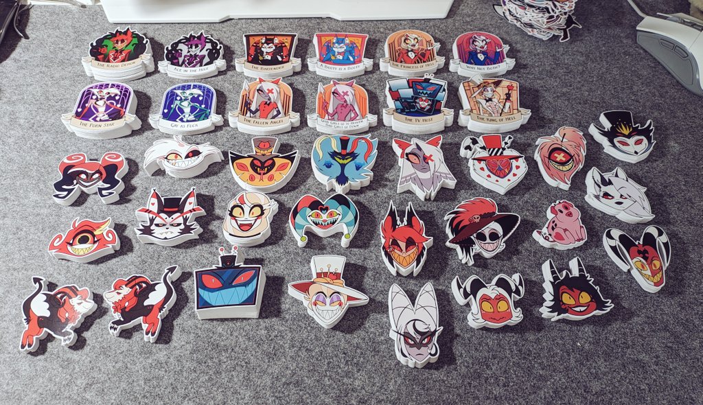 Sticker time!
#hazbinehotelfanart #HazbinHotel #HazbinHotelfanmerch #helluvaboss