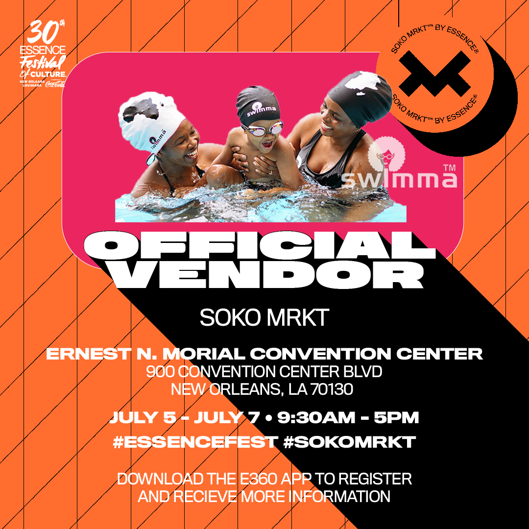 swimma_caps's tweet photo. We’re so excited to be a part of this year’s ESSENCE Festival of Culture’s SOKO MRKT to celebrate 30 years of ESSENCE Festival!
We hope to see you in New Orleans!
#ESSENCEFest #ESSENCEFest30 #neworleans
#SOKOMRKT #swimmacaps #swimma #nola https://t.co/jCY7qrxGiG