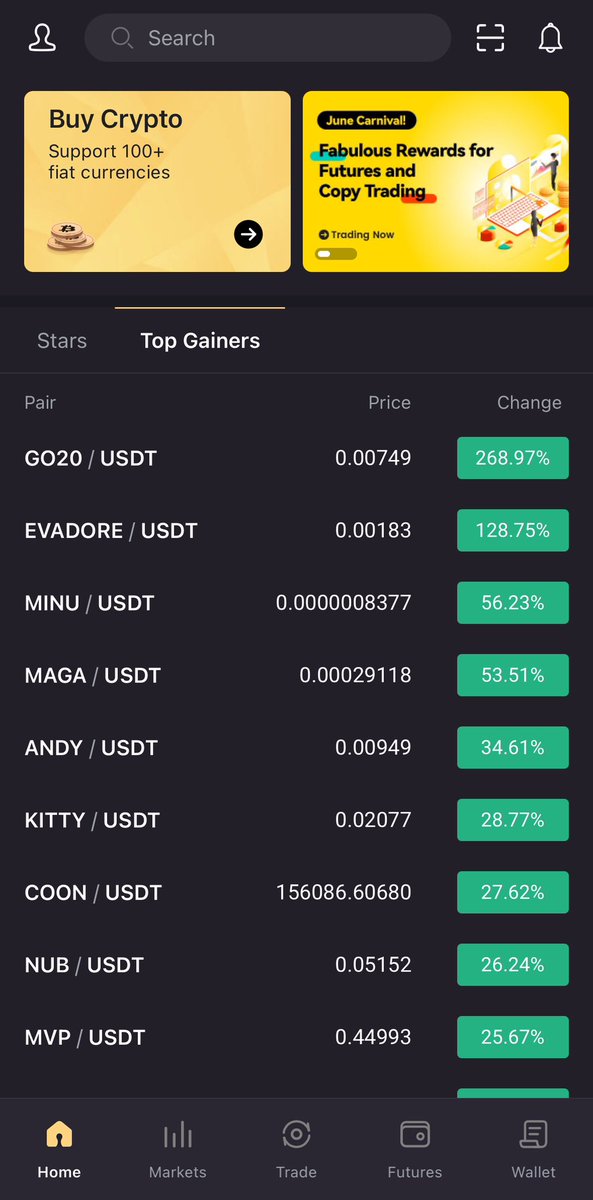 GodefiSwap's tweet image. We are in the first place among Lbank&apos;s highest risers. Stay tuned.

m.lbank.com/trade/go20_usdt